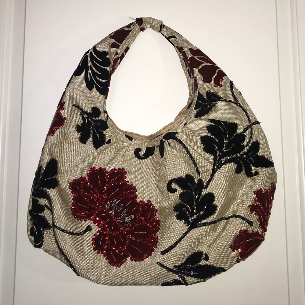 👜handmade floral vintage handbag